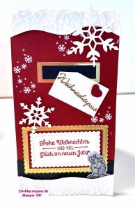 Weihnachtskarte Mailbox mit Ratte