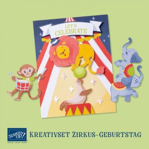 kreativset "Zirkus" von Stampin up